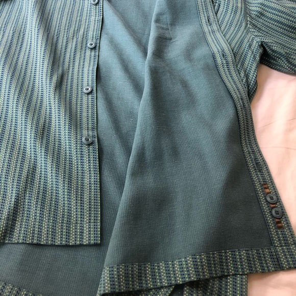 SETTE PONTI Casual Button-Down Silk Shirt - Picture 7 of 8